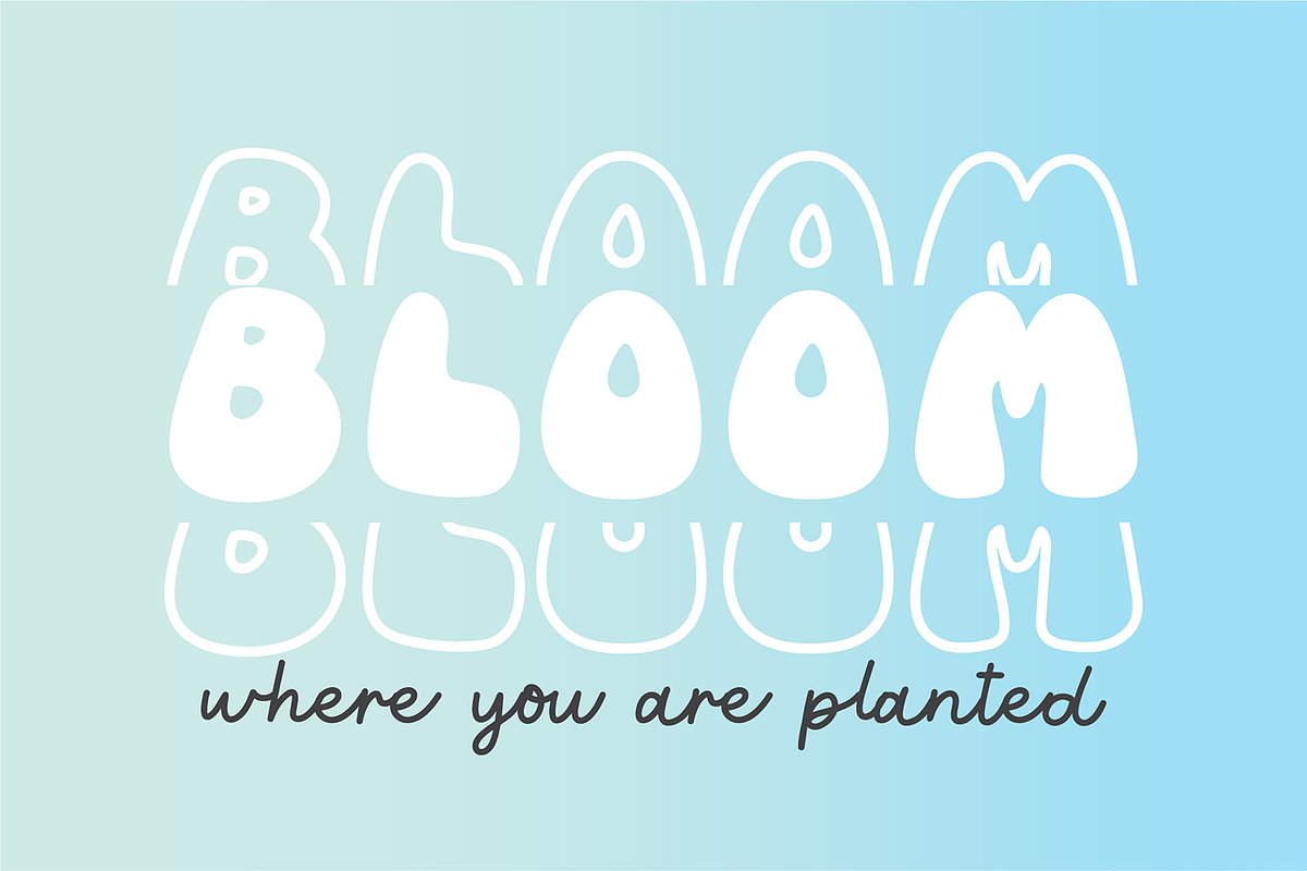 SPRING STACKED Retro Display Font, a Sans Serif Font by Blush Font Co. (Photo 3 of 5)