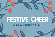 Festive Cheer Font, a Handwritten Font by Salt & Pepper Designs (Thumbnail 1 of 7)