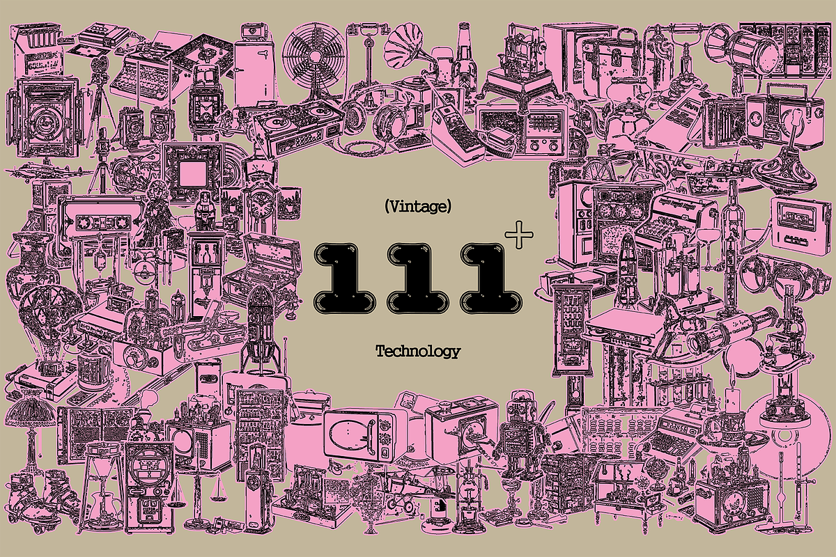 Vintage Technology Master Collection, a Technology Illustration by 159room.studio (Photo 1 of 6)