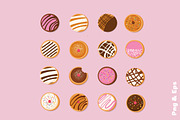 Hanukkah doughnuts, a Food Illustration by jenny lipets (Thumbnail 3 of 6)