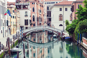 Bridge over canal in Venice, an Architecture Photo by BOOCYS