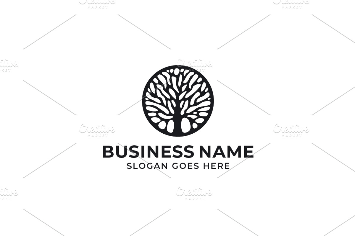 Tree Logo Template, a Branding & Logo Template by pne-design (Photo 1 of 2)