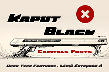 Kaput Caps Display - 02 fonts