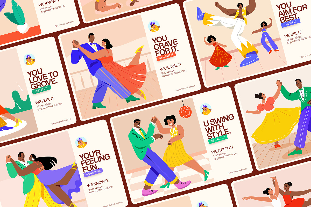 Adorable Dance Vector Illustration, a Person Illustration by Brickclay (Photo 3 of 9)