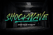 Shockwave - Brush Font, a Script Font by Inspiratype (Thumbnail 1 of 10)