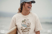 T-Shirt Mockup front view beach, a Shirt Mockup by The Blue Bird (Thumbnail 3 of 8)