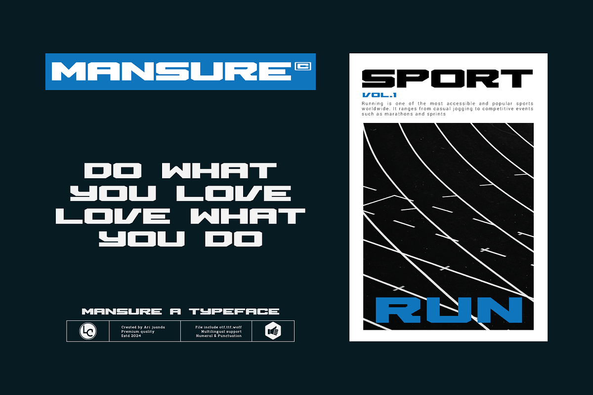 Mansure, a Sans Serif Font by Linecreative (Photo 3 of 5)