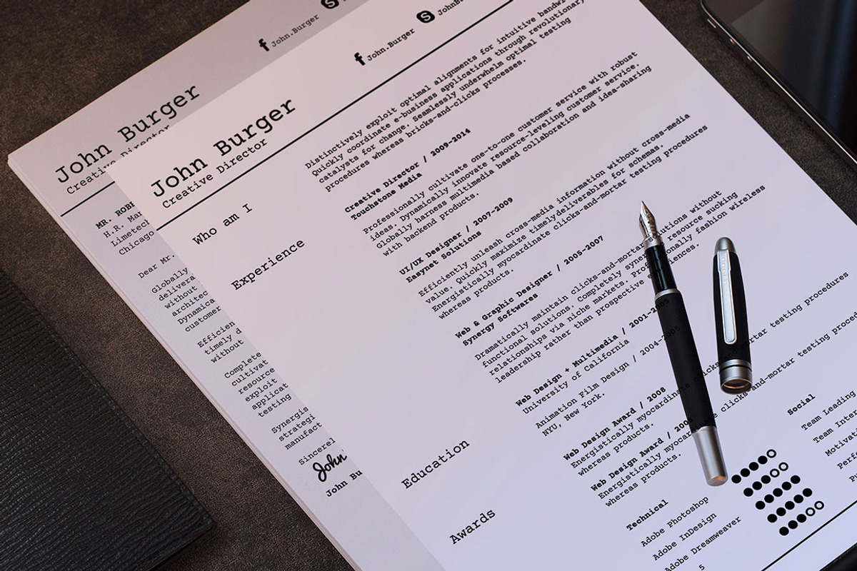3 Piece Professional Resume Set, a Resume Template by Made by Mancie (Photo 1 of 5)