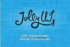 Jolly UI Kit: Hand-drawn UI elements