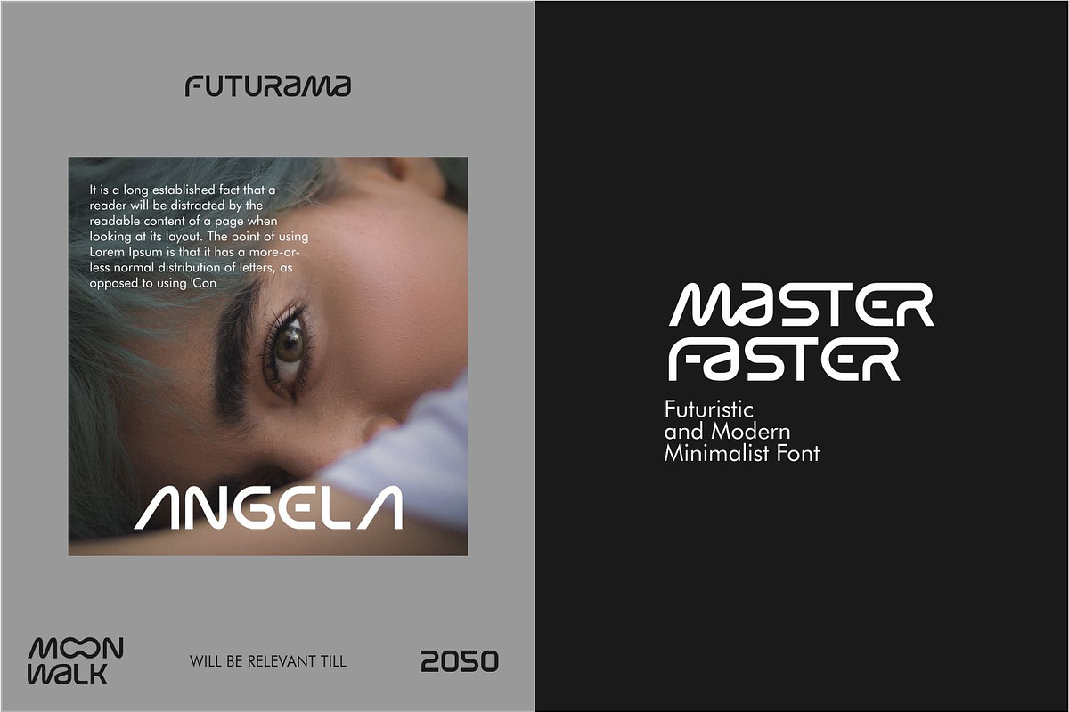 Moon Walk Font | Futuristic Font, a Sans Serif Font by WhymoreArt (Photo 6 of 10)