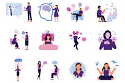 Mental Health Digital Illustrations, an Illustration by Vector Portal (Thumbnail 3 of 6)