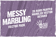 Messy Marbling - Vector pack, a Texture Graphic by Downloads for Designers (Thumbnail 1 of 6)