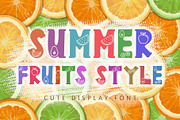 Summer Fruits Style, a Font by Yoga Letter (Thumbnail 1 of 7)