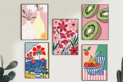 Blush Pink Wall Art Set, a Wallpaper Graphic by Helospace (Thumbnail 4 of 10)