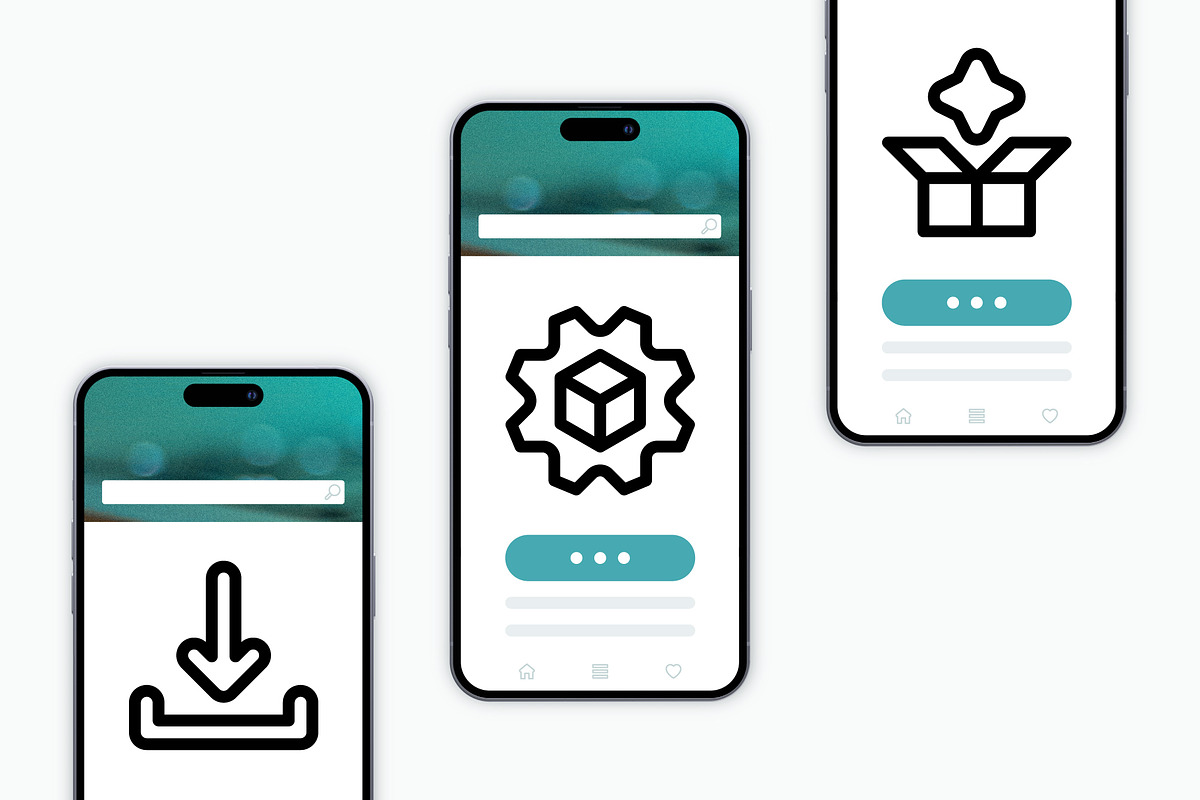 50 SaaS Dashboard Icons, an Outline Icon by Side Project (Photo 6 of 8)