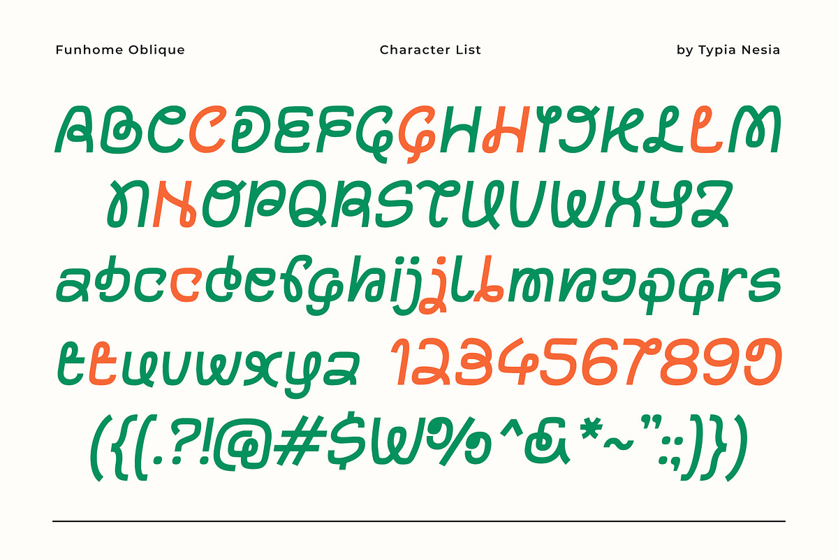 Funhome - Modern Loopy Logo Sans, a Sans Serif Font by Typia Nesia (Photo 3 of 11)