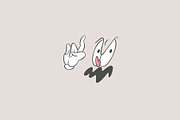 Silly faces, Retro cartoon emotions, an Illustration by Anastasiya Klempach (Thumbnail 4 of 4)