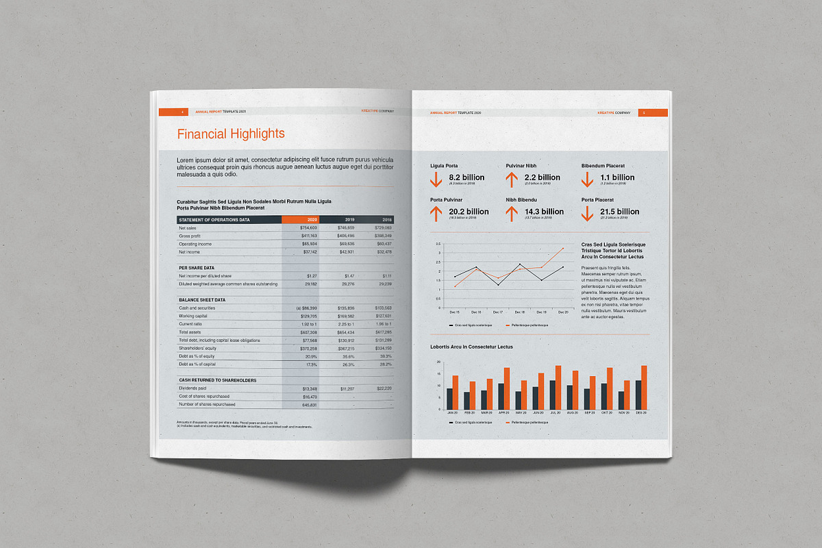 Kreatype Annual Report, a Brochure Template by Kreatype Studio (Photo 7 of 18)