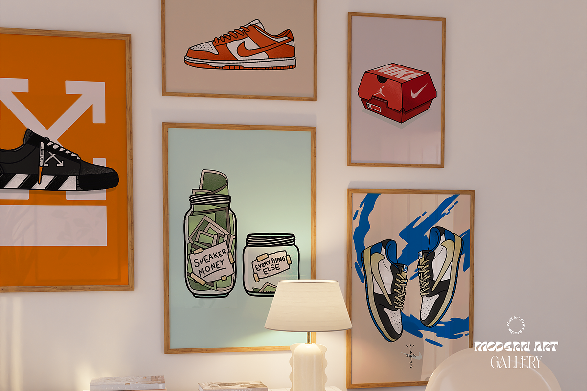 Modern Art Gallery 5, a Graphic by Wall Art Print Studio (Photo 5 of 18)