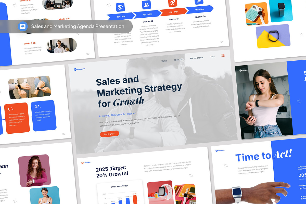 Sales And Marketing Agenda Keynote, a Presentation Template by Antstheme (Photo 1 of 3)