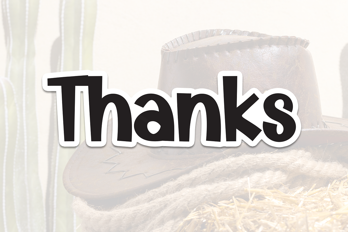 Cowboy | Script Font, a Script Font by Scratchones (Photo 9 of 9)