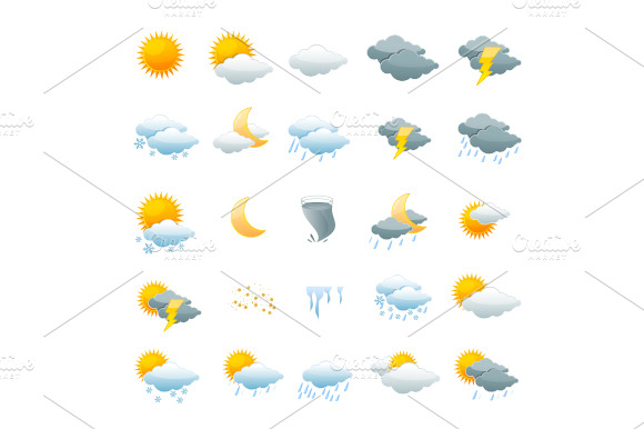 Vector Weather Icon Set