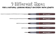SALE - Rotring Tikky Ink Brushes, a Brush Add-On by Ghostpixel (Thumbnail 2 of 6)