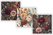 Autumn Wedding Floral Digital Paper, a Pattern Graphic by FloridPrintables (Thumbnail 5 of 9)