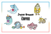 Coffee Zombie Critters, an Animal Illustration by Cuddle Bunnie Studio (Thumbnail 4 of 4)