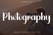 Photography, a Handwritten Font by InermediaSTUDIO (Thumbnail 1 of 8)