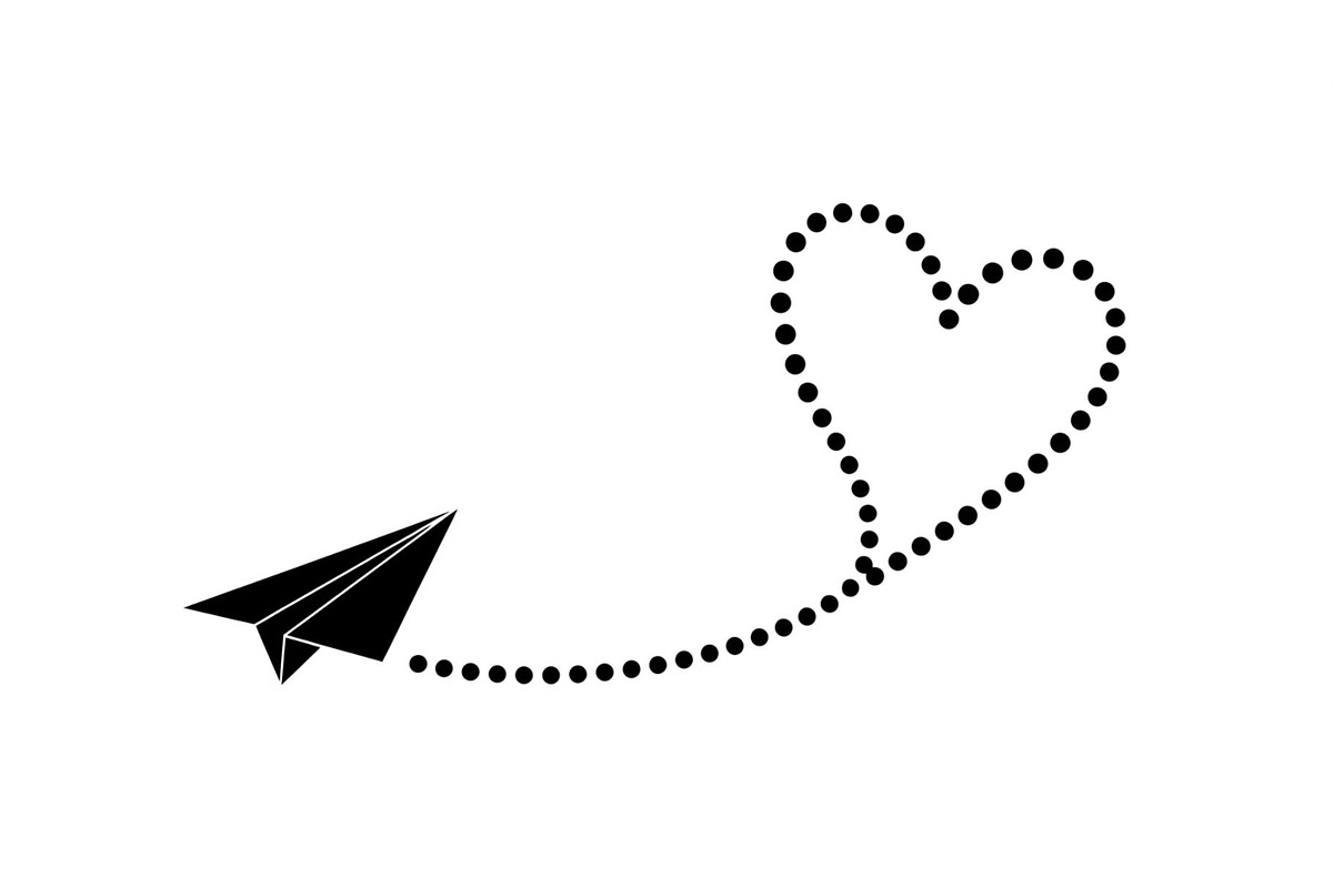 Paper Airplane Heart SVG Bundle, an Illustration by jahid234 (Photo 13 of 31)