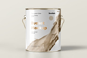 Paint Bucket Mock-up, a Cups & Container Mockup by Yogurt86 (Thumbnail 12 of 13)