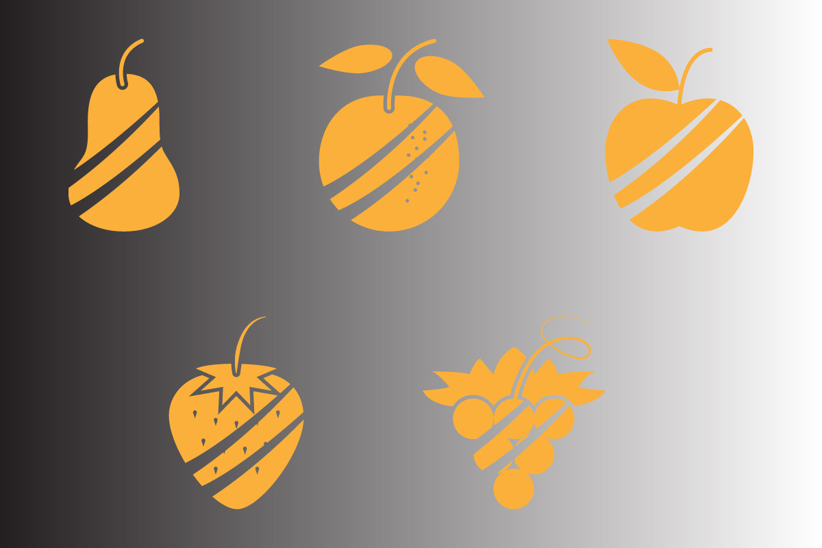 Fruit icon design template, a Solid Icon by Sumberpangan (Photo 3 of 3)