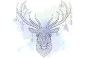 Ethnic Collection: Deer, an Animal Illustration by ArtoJoy (Thumbnail 4 of 6)