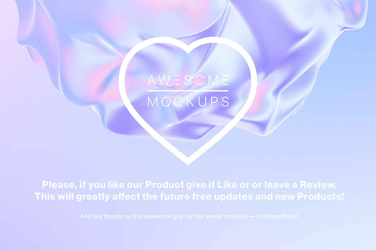 Fluid Holographic Shapes, a Texture Illustration by Mockups & Illustrations (Photo 9 of 9)