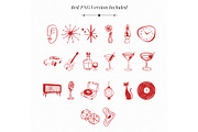 Retro Lounge Line Art Bundle, a Decorative Illustration by Fins and Fiction (Thumbnail 6 of 6)
