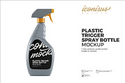 Spray Plastic Bottle Mockup Template, a Packaging Mockup by iconisusmockup (Thumbnail 1 of 4)