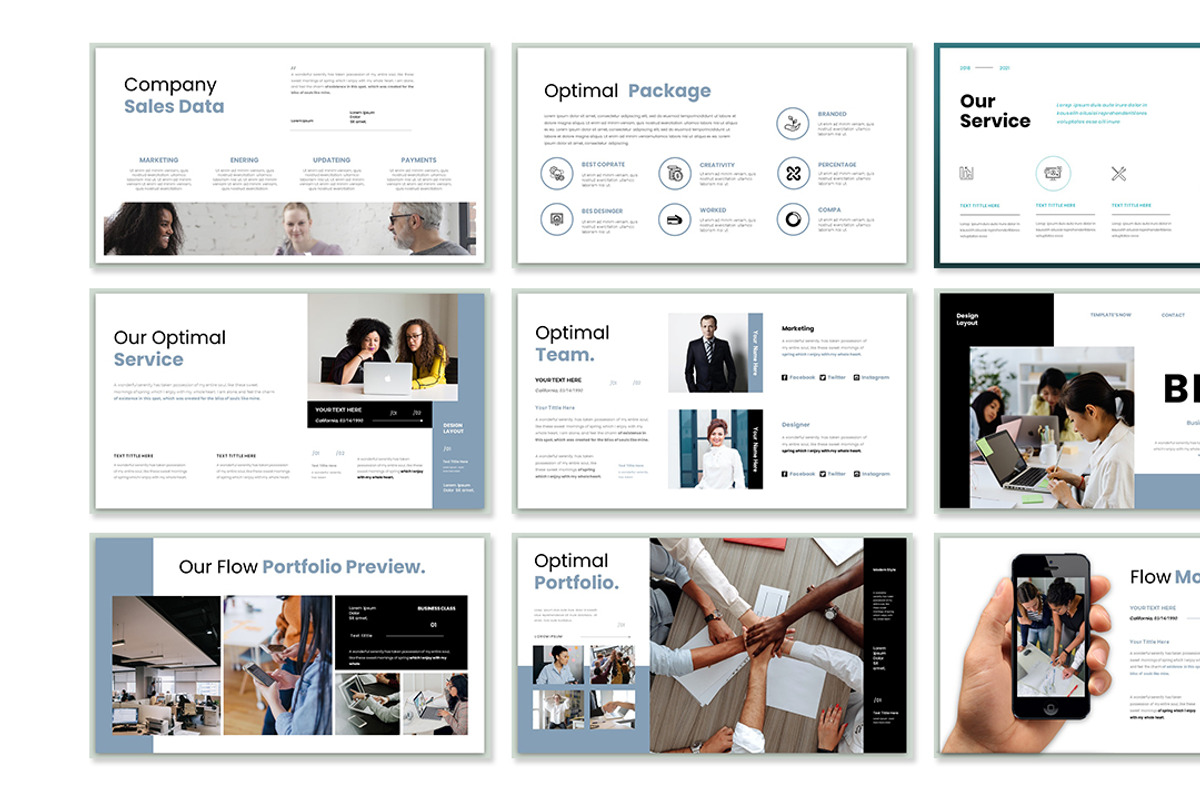 Optimal-Powerpoint & Google Slide, a Presentation Template by Raseuki