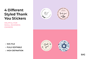 ThankYou Stickers_SmallBusiness, a Stationery Template by KreyaParekh (Thumbnail 1 of 6)