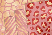 Gold Pink Glam Animals Skin, a Pattern Graphic by Digital Studio (Thumbnail 2 of 7)