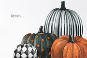 Watercolor halloween pumpkin clipart, an Object Graphic by yana.fefelova (Thumbnail 3 of 5)
