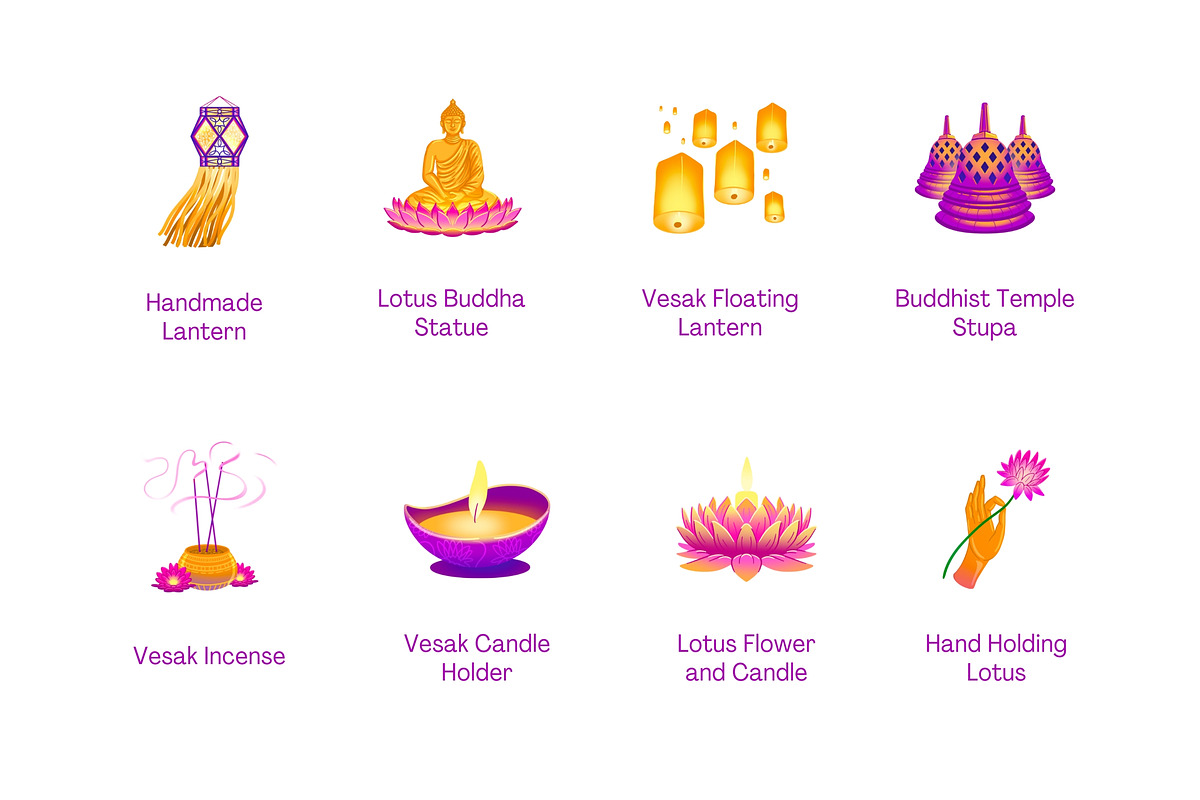 Vesak Day Celebration, an Object Graphic by Deemak Daksina