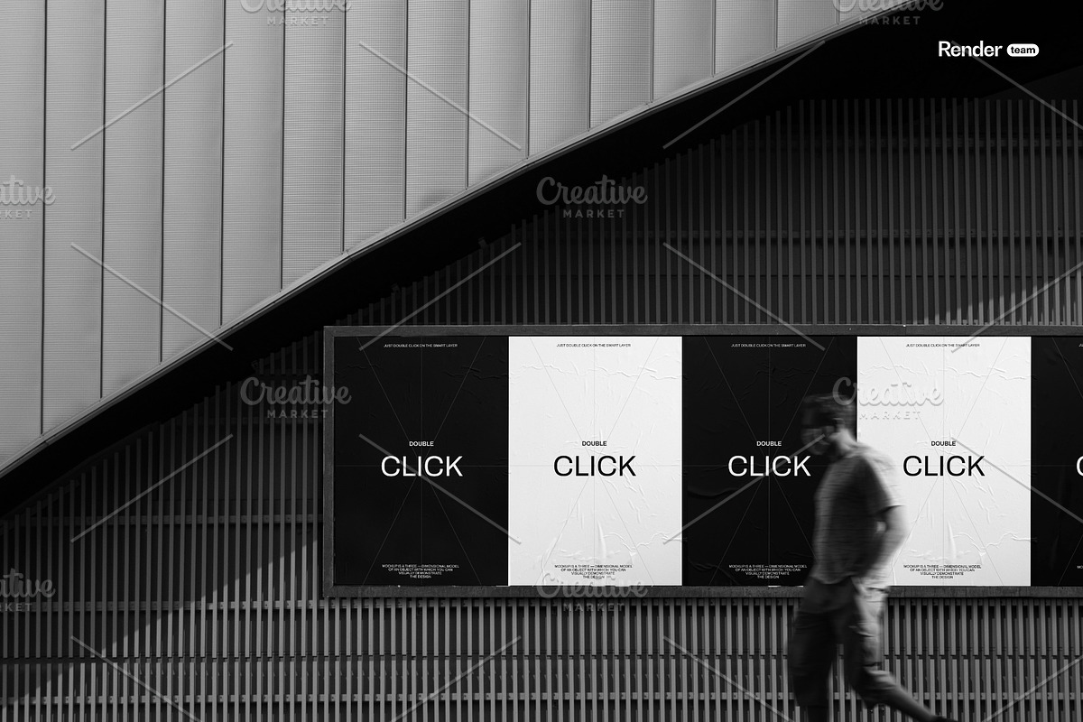 Advertising Posters Mockup Set, a Mockup by Renderteam (Photo 7 of 17)