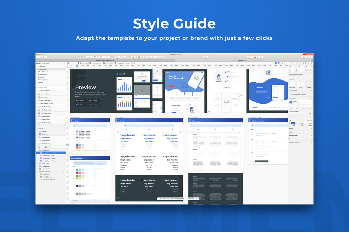 Elemento UI Kit, an UI Kit Template by UI Design Resource (Photo 5 of 6)