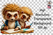 Cute Ferret with Books PNG Bundle, a Graphic by Clipart Bloom (Thumbnail 11 of 12)