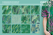 GREEN TROPIC seamless patterns, a Pattern Graphic by ANAKOTO (Thumbnail 5 of 14)