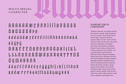 Milltown, a Blackletter Font by Vintage Division (Thumbnail 10 of 10)