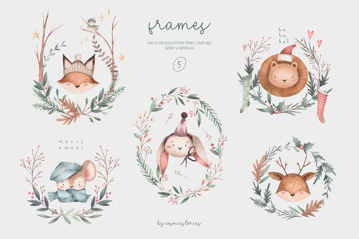 Christmas Illustrations for kids, an Animal Illustration by CarmineType (Photo 3 of 13)