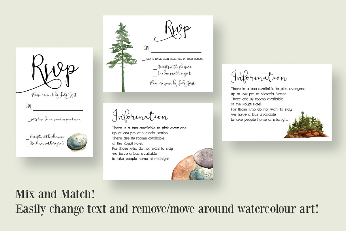 Landscape Invitation Collection, an Invitation Template by Knotted Design (Photo 6 of 7)