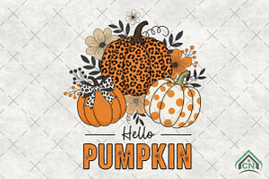 Fall Floral Pumpkin Png, an Illustration by Craft Nest